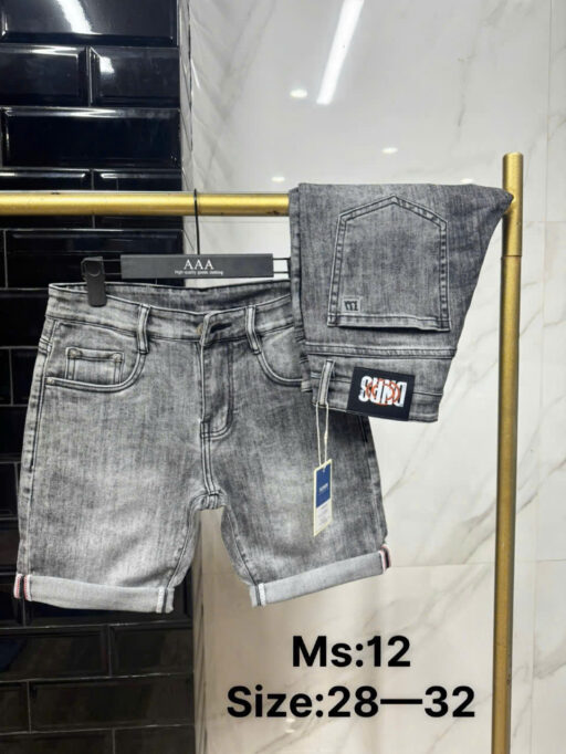 Quần Jean ngắn xám